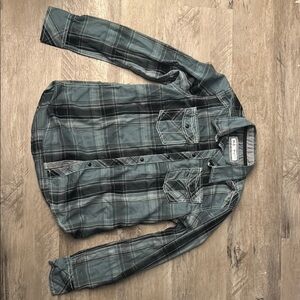 Plaid Button-Up Shirt